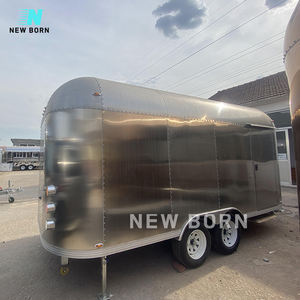 Gran oferta, carrito de helados de acero inoxidable recién nacido, remolque de comida callejera de la mejor calidad, camiones móviles de comida rápida para Alimentos Callejeros - Product Image 3