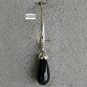 ต่างหูห้อยโอนิกซ์เงินสเตอร์ลิงสำหรับ925เหมาะสำหรับทุกโอกาส - Product Image 1