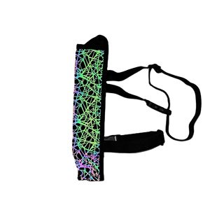 Sac d'accessoires pour éventail de Tai Chi et Kung Fu de 33 cm, écologique, en tissu réfléchissant et avec leggings décoratifs, produit pour fêtes - Product Image 1