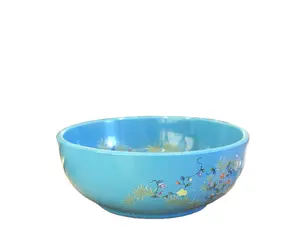Jingdezhen стиральная раковина, столешник, художественный Умывальник, Круглый, синий, цветок и птица, керамический умывальник