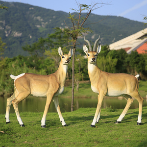 Tượng Động Vật Linh Dương Tây Tạng Bằng Sợi Thủy Tinh Tùy Chỉnh Để Trang Trí Cảnh Quan Vườn Ngoài Trời Lớn - Product Image 5