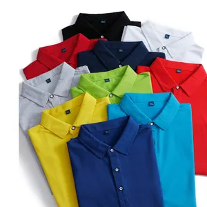 MT2588 Vente en gros de polos personnalisés de haute qualité 4XL 190g de couleur unie T-shirts polo unisexe grande taille pour hommes