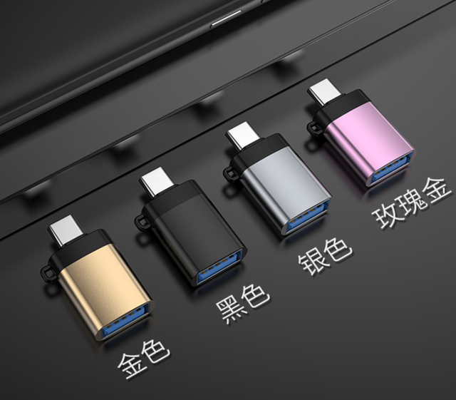 Customize OEM Logo USB 3.0 to USB 3.1 Type C OTG Convertor Adaptor With Key Chain