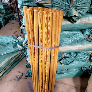 PVC Coated Wooden <b>Mop</b> Stick & Broom Handle 120cm X2.2cm Lightweight Home Use Hard Flagged Bristle/ Eco-friendly - Product Image 1