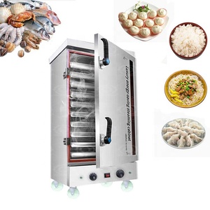 Cuisinière à vapeur électrique commerciale 8 niveaux pour Baozi, poisson, fruits de mer, pains vapeur et riz - Product Image 1
