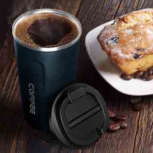 แก้วกาแฟสแตนเลสสองชั้นคุณภาพสูง ขนาด 380 มล./510 มล. พร้อมฝาปิดแสดงผล LED ป้องกันการรั่วซึม ปราศจากสาร BPA เหมาะสำหรับใช้ในสำนักงาน - Product Image 5
