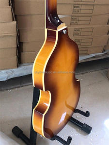 Guitare Basse Électrique Grote Haute Qualité Érable Flammé, Forme <span class=keywords><strong>Violon</strong></span> pour <span class=keywords><strong>Gaucher</strong></span>, Guitares Électriques - Product Image 3