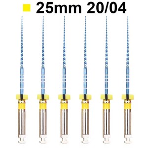 Limas Endodónticas Dentales 04 06 Taper, Limas Endodónticas Azules de Niti, Limas Rotatorias Activadas por Calor de 21 mm/25 mm para Preparación de Conductos Radiculares - Product Image 4