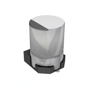 Condensateur SMD à montage en surface 33 µF 20 % 16 V, canal fabricant AVE336M16D16T-F, 33 µF, aluminium - Product Image 1