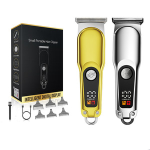 Máquina de corte de pelo profesional eléctrica inalámbrica para barbería, recortadora de precisión de 0 mm sin holgura, para acabados y contornos - Product Image 2