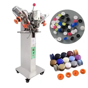 Machine automatique de fixation de boutons pression machine de fabrication de boutons en polyester pour usine de vêtements