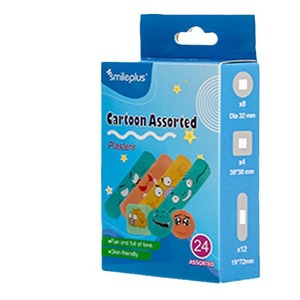 Autocollants décoratifs imperméables en gros pour pansements, motif dessin animé Harpu Family, pour le nettoyage et les soins - Product Image 3