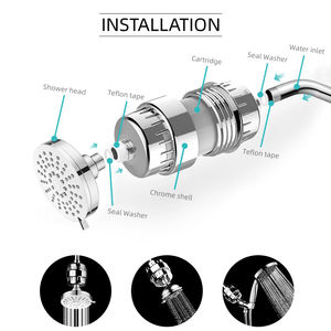 Filtro <span class=keywords><strong>de</strong></span> ducha <span class=keywords><strong>de</strong></span> 15 etapas con cabezal <span class=keywords><strong>de</strong></span> ducha <span class=keywords><strong>de</strong></span> alta presión, elimina el cloro, los metales pesados y las impurezas para una <span class=keywords><strong>piel</strong></span> y un cabello saludables - Product Image 4