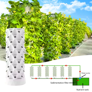 Torre de Cultivo Aeropónico Interior Moderna y Ecológica para el Hogar, Kits de Propagación, Macetas de Plástico ABS, Hierbas, Frutas, Vegetales, Semillas Incluidas - Product Image 1