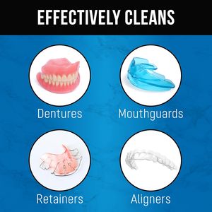 เม็ดทำความสะอาดรีเทนเนอร์ ขจัดกลิ่น คราบสีตก และคราบพลัค สำหรับใช้ 4 เดือน น้ำยาทำความสะอาดฟันปลอมและรีเทนเนอร์ - Product Image 4