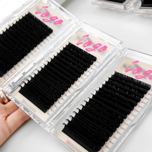 Abonnie-Extensiones de pestañas Pbt coreanas, volumen mate, bandejas de pestañas negras Ultra mate, extensiones de pestañas de Cachemira de terciopelo rizado - Product Image 5