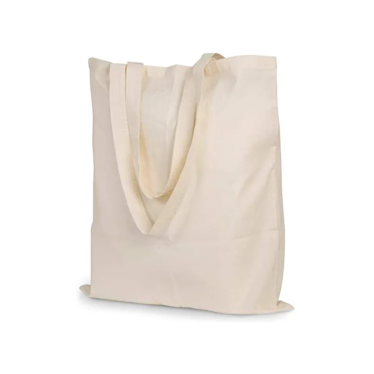 Wholesale custom logo printed cotton bags simple eco canvas shopping tote bag