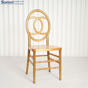 Dapat dilipat kursi tak terbatas PC plastik Phoenix emas untuk pernikahan makan Hotel dapur taman luar ruangan acara khusus dalam ruangan - Product Image 2