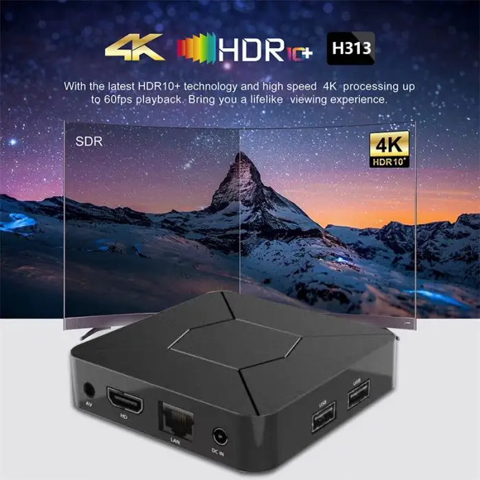 Gaxever all'ingrosso 2023 nuovo iATV Q5 Mini Smart TV Box Android 10 4K HD 2.4G/5G WIFI bt5. 0 4K ATV TV media player