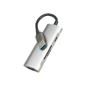 ฮับ Xinqiyi USB 3.0 แบบ Type C พร้อมช่องอ่านการ์ด SD TF และอะแดปเตอร์ USB-C สำหรับ MacBook - Product Image 5