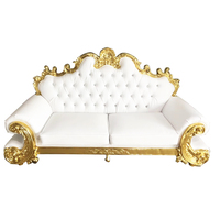 Chaise roi et sun en bois blanc pour mariage, siège de luxe, vente en gros