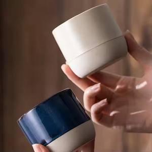 ถ้วยกาแฟเซรามิคลายน่ารักขนาด230มล. 350มล. พร้อมโลโก้ขายส่งชากาแฟไม่มีหูจับ - Product Image 3