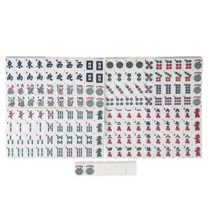 Jeu de Mahjong américain miniature de 26 mm, 166 pièces, jeu complet classique, jeu complet de tuiles pour table de jeu - Product Image 1