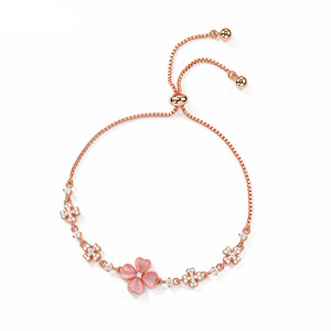 Collier en cristal de fleur, or rose, bijoux pour femmes, cadeau de remise de diplôme - Product Image 5