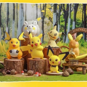 CHXU Officiel Figurine Pokémon Série Attaque Puissante Mignonne <span class=keywords><strong>Pikachu</strong></span> Faite à la Main Modèle de Poupée Décoration de Bureau et de Voiture - Product Image 5