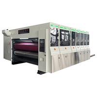 Machine d'impression et de découpe rotative flexo pour carton ondulé avec empileur automatique