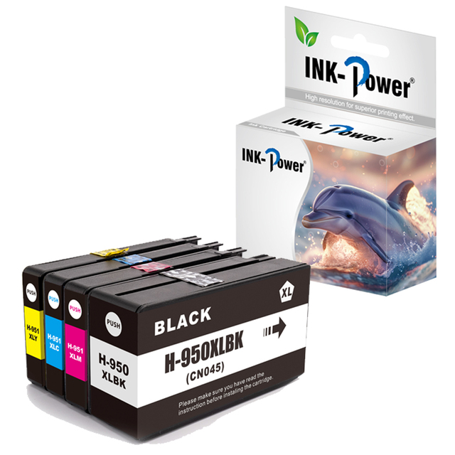 INK-POWER 950 951 XL 950XL 951XL Premium Compatible Color Inkjet Ink Cartridge for HP950XL for HP Deskjet Pro 8610 8600 Printer