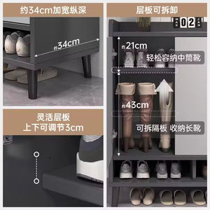 Grande capacità moderna <span class=keywords><strong>scarpiera</strong></span> economica soluzione di stoccaggio <span class=keywords><strong>per</strong></span> mobili <span class=keywords><strong>per</strong></span> la casa cremagliera in legno <span class=keywords><strong>per</strong></span> ingresso soggiorno piccolo - Product Image 3