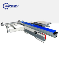 Scie à panneaux horizontale automatique pour le travail du bois avec table coulissante, inclinaison à 45/90 degrés et levage électrique
