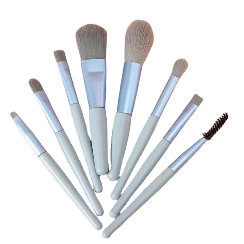 8 Pçs/pacote Maquiagem Profissional Brush Set Soft Bristle Blush Eyeshadow Brush Blending Concealer Maquiagem Pincéis e Ferramentas