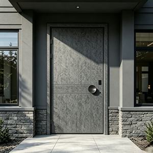 Porta di Sicurezza Moderna in Alluminio Pressofuso, Resistente agli Uragani, Antiproiettile, Impermeabile, per Soggiorno - Product Image 4