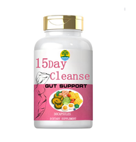 Supplément pour la santé intestinale et la doublure intestinale Confort digestif amélioré Nettoyage en 15 jours Détoxification Soutien de l'intestin et du côlon Capsules avancées