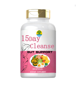 Gut Health and Gut Lining Supplement Improved Digestive Comfort 15 Day <strong>Cleanse</strong> Detox Gut and <strong>Colon</strong> Support Advanced <strong>Capsules</strong> - Product Image 1