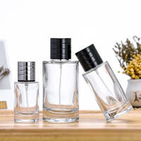 Flacon de parfum en verre transparent vide de 25 ml, 50 ml, 100 ml avec bouchon magnétique