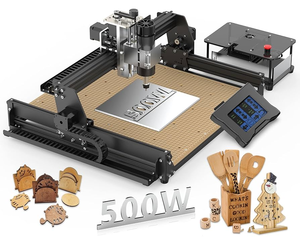 500 Wát CNC Máy tính để bàn máy <span class=keywords><strong>3</strong></span> trục cho kim loại Acrylic PCB MDF khắc phay NC Studio hệ thống điều khiển mang động cơ lõi - Product Image 1