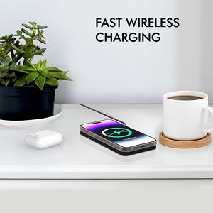 Chargeur sans fil 2 en 1 15 W, tapis de charge rapide, chargeurs de téléphone portable pour la maison et la voiture, <span class=keywords><strong>adaptateur</strong></span> de chargeur, support pour écouteurs, pratique - Product Image 4