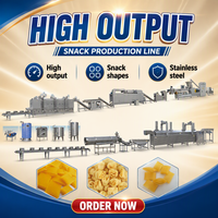 Machine d'extrusion de nourriture en granulés Fryums pour la fabrication de snacks frits, de chips Pani Puri