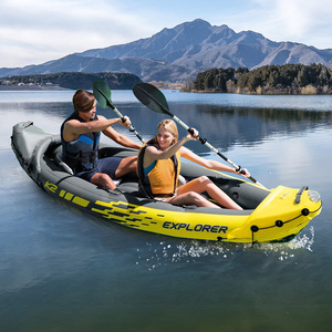 Barato para la venta stock listo <span class=keywords><strong>INTEX</strong></span> <span class=keywords><strong>K2</strong></span> <span class=keywords><strong>Kayak</strong></span> 68307 2 personas remos canoa inflable Paddle Kayaks botes de remos - Product Image 6