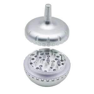 Moulin à herbes et épices rotatif à dents affûtées, 4 pièces détachables, décompression, accessoires pour fumeurs, logo personnalisé - Product Image 1