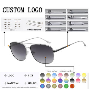 Gafas de Sol de Piloto con Montura Metálica Completa, Lentes Degradadas, Unisex para Adultos, Protección UV para Exteriores - Product Image 2
