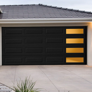 <span class=keywords><strong>Porte</strong></span> <span class=keywords><strong>de</strong></span> <span class=keywords><strong>garage</strong></span> <span class=keywords><strong>sectionnelle</strong></span> automatique en aluminium à panneaux sandwich modernes pour les maisons - Product Image 3