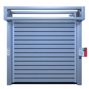 Wind Resistance Aluminum Rigid High Speed Door High-strength Panel Automatic High Speed Door Good Quality High Speed Spiral Door