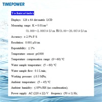 Analizador de Conductividad de Hidrógeno TP2201, Alta Inteligencia, Multifunción, Excelente Rendimiento de Medición, Fácil Control de la Calidad del Agua