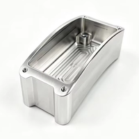 Boîtier incurvé en acier inoxydable usiné CNC 5 axes et par électroérosion à fil, finition miroir 0,01 mm, pour applications médicales et électroniques, OEM ODM