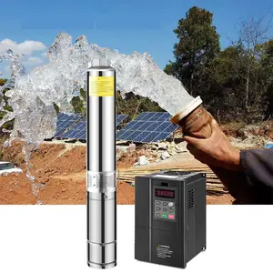 Bomba Submersível De Água Profunda Submersível Barato Do Sistema De Energia Solar Para Irrigação Agrícola