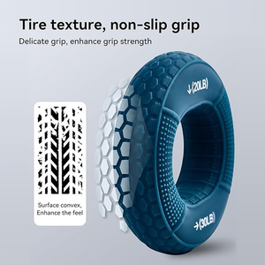 Renforçateur de force de préhension en silicone à 2 niveaux, 20-80 lb, anneau de préhension, entraîneur de doigts, entraîneur des muscles de la main et du poignet, soulagement du stress - Product Image 5